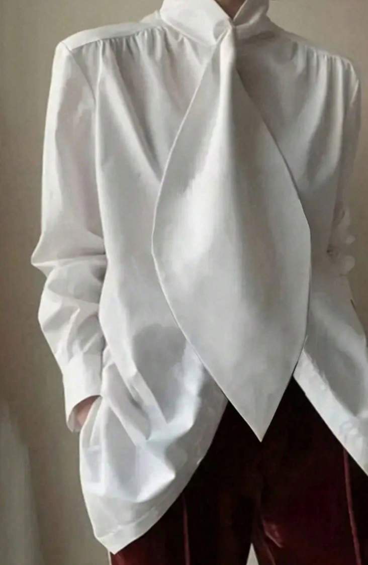 Avant Garde Scarf-Neck Shirt