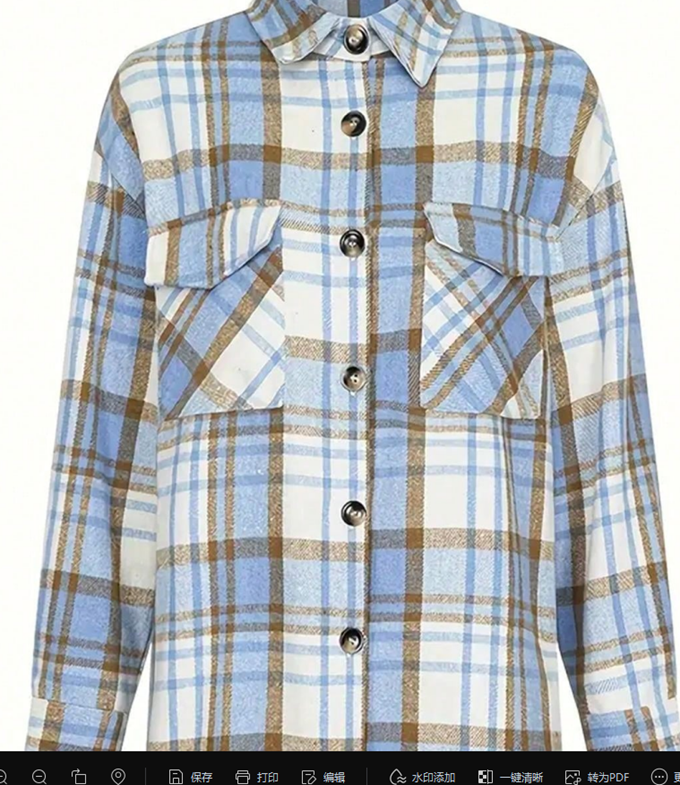 Pastel Plaid Button Shacket