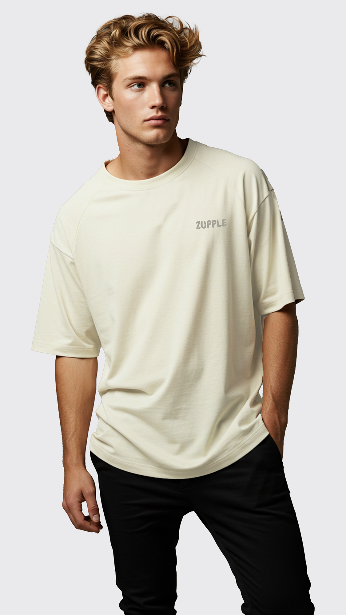 Zupple "Luxury" Lifestyle Oversized T-Shirt – Men’s