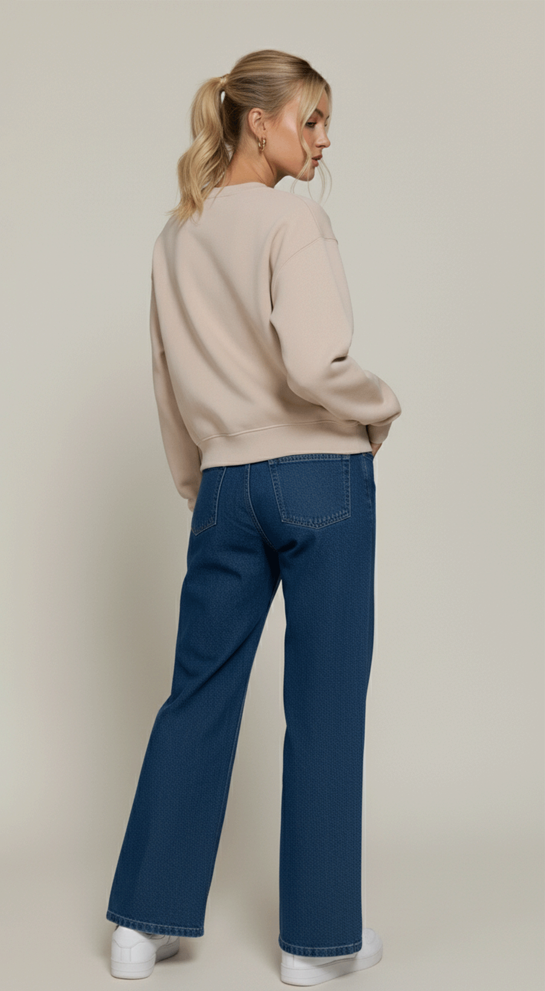 Print Inner Fleece Sweatshirt