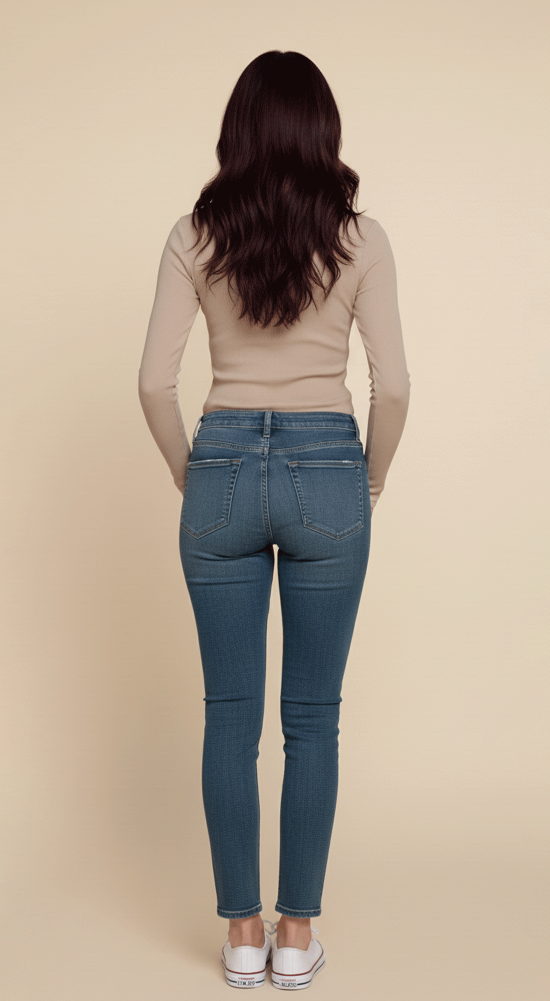 Long Slv Round Neck Cotton Span Rib Tee