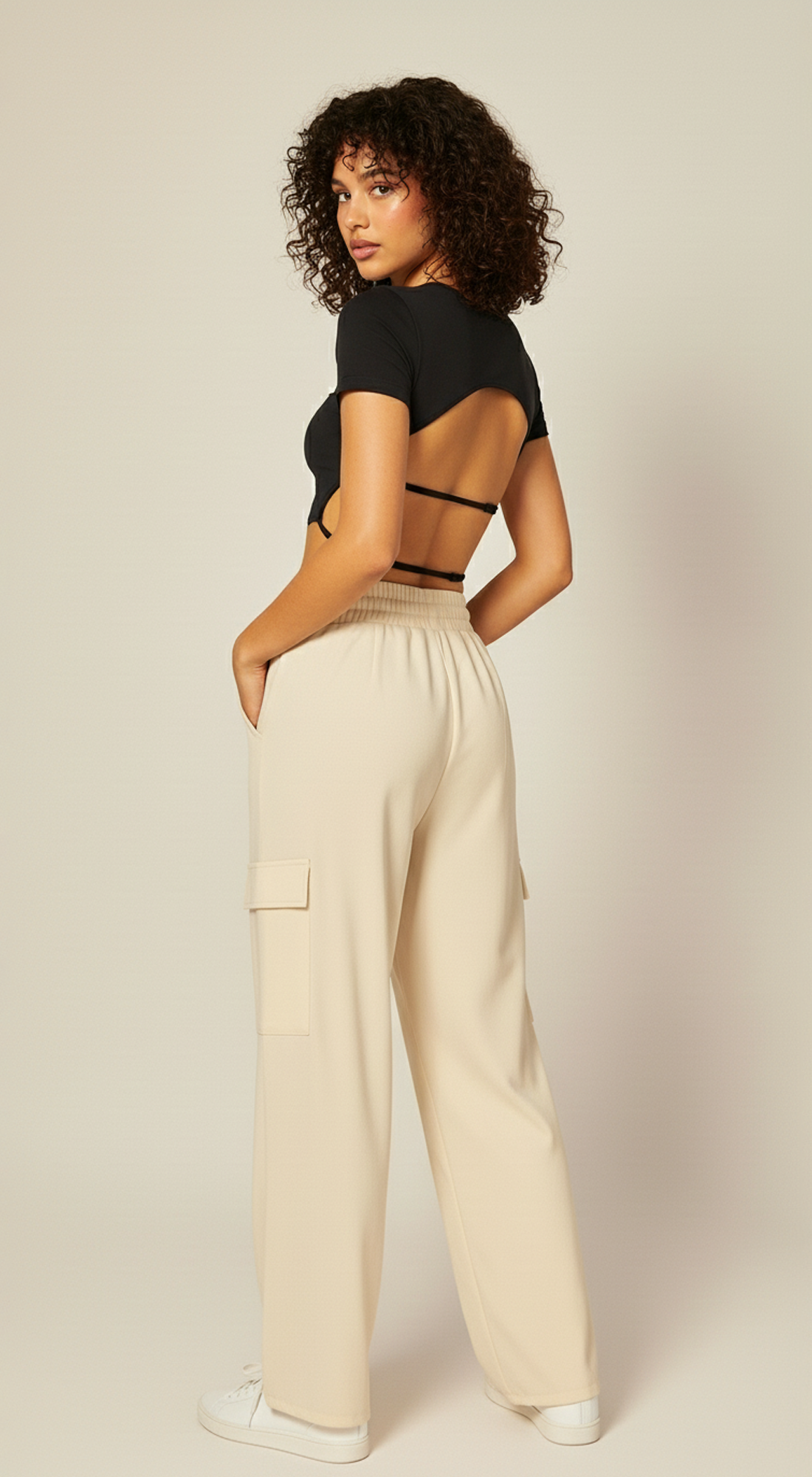 Seamless Open Back Tee