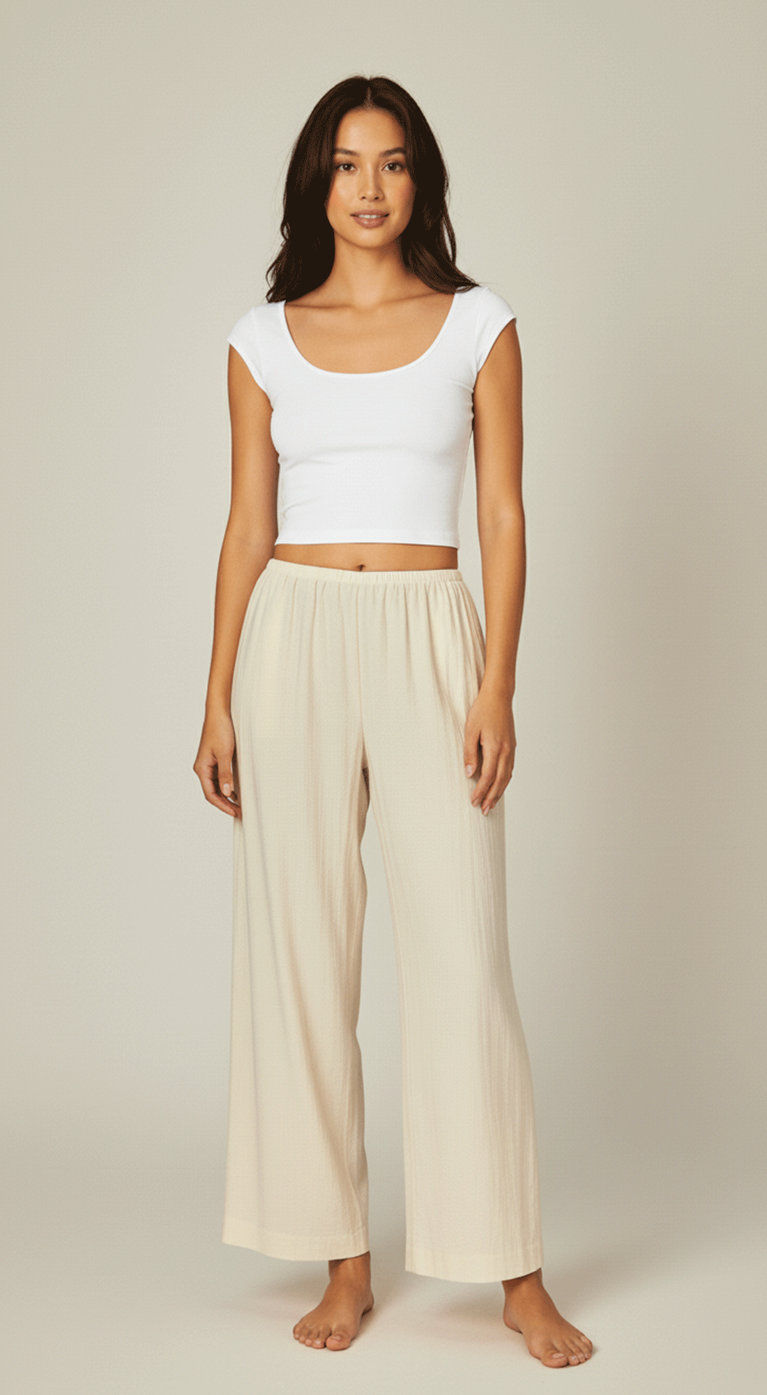 Seamless Deep Scoop Back Tank Top