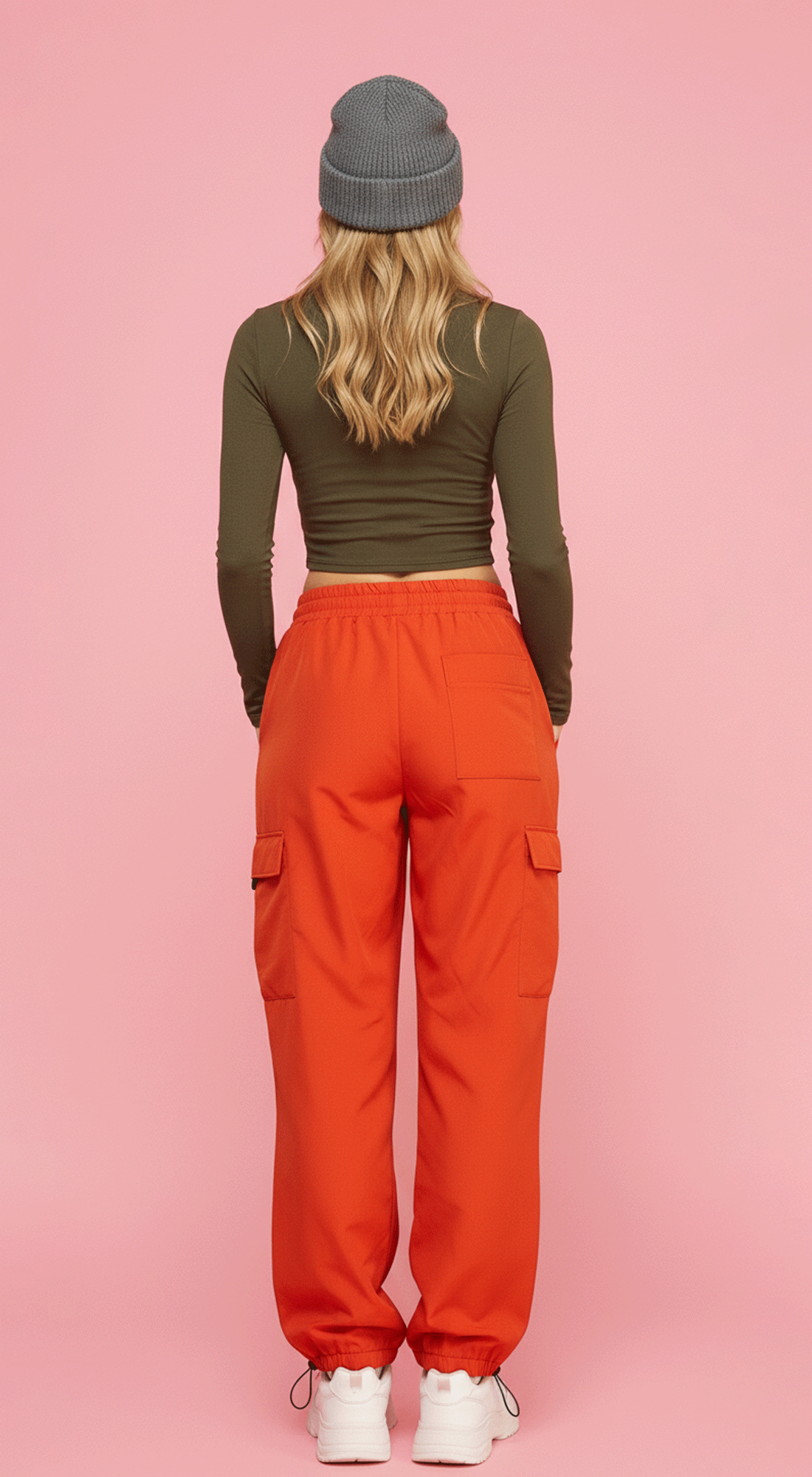 Cotton Long Sleeve Basic Casual Crop Tees Top