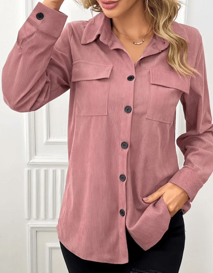 Corduroy Utility Button Shirt