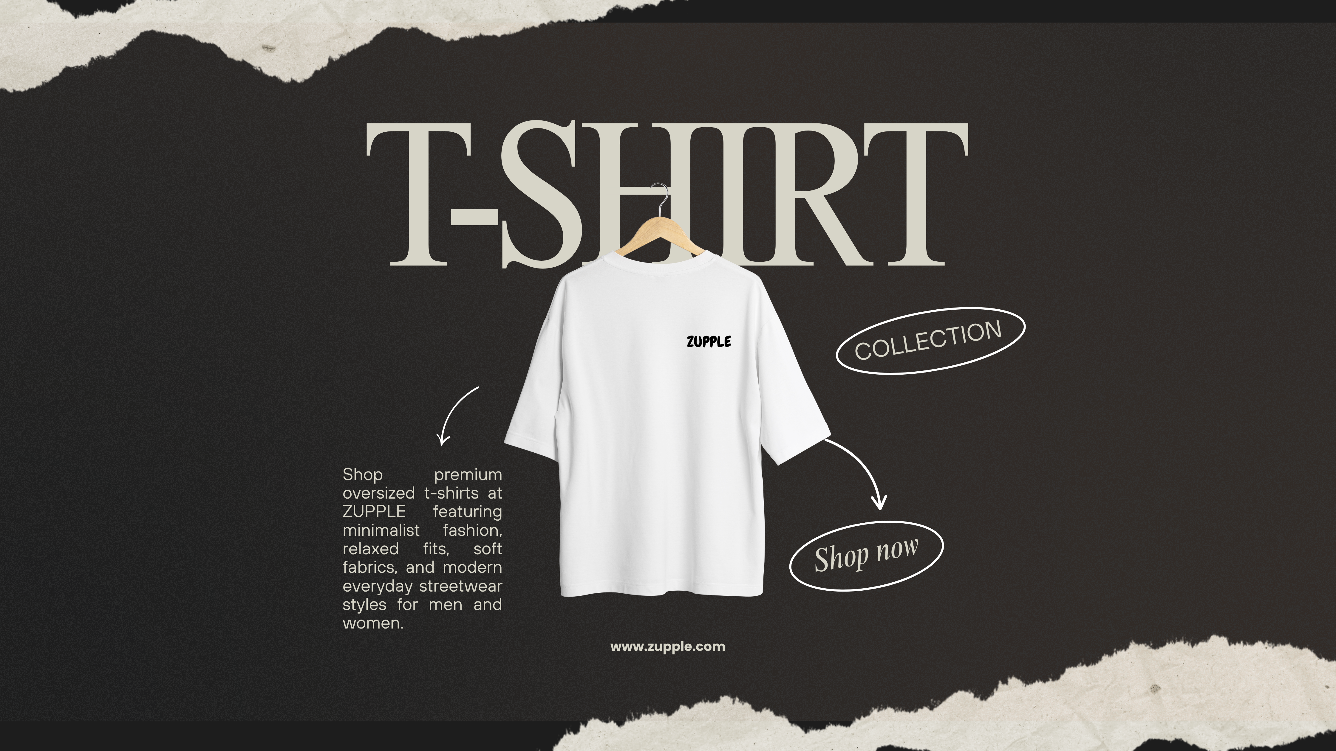Oversized T-Shirts For Men & Women | Casual Graphic Tees | ZUPPLE