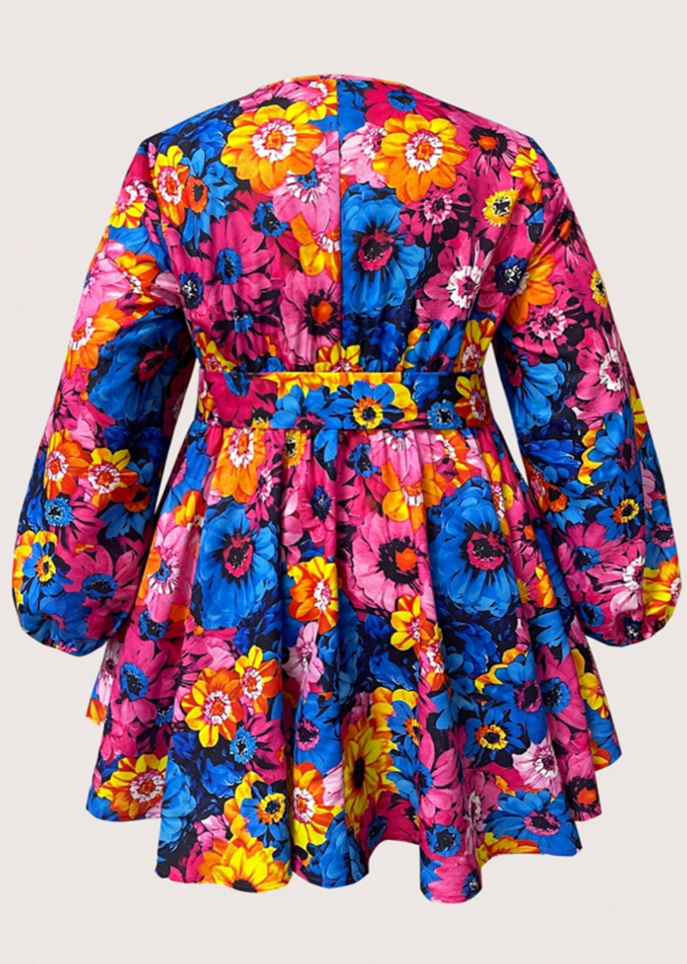 Floral Print Mini Dress