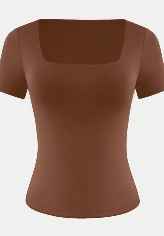 Square Neck Fitted Tee