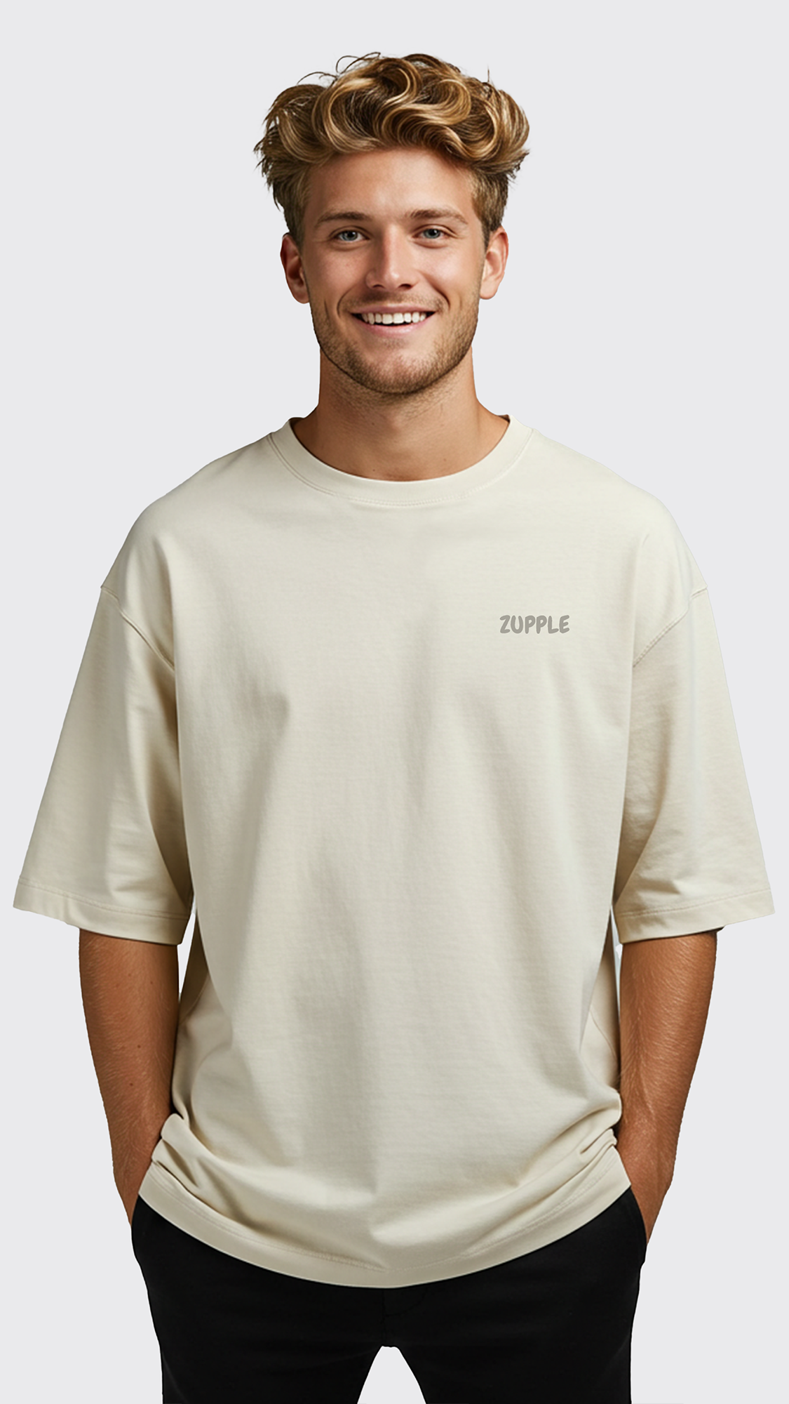 Zupple "Luxury" Lifestyle Oversized T-Shirt – Men’s