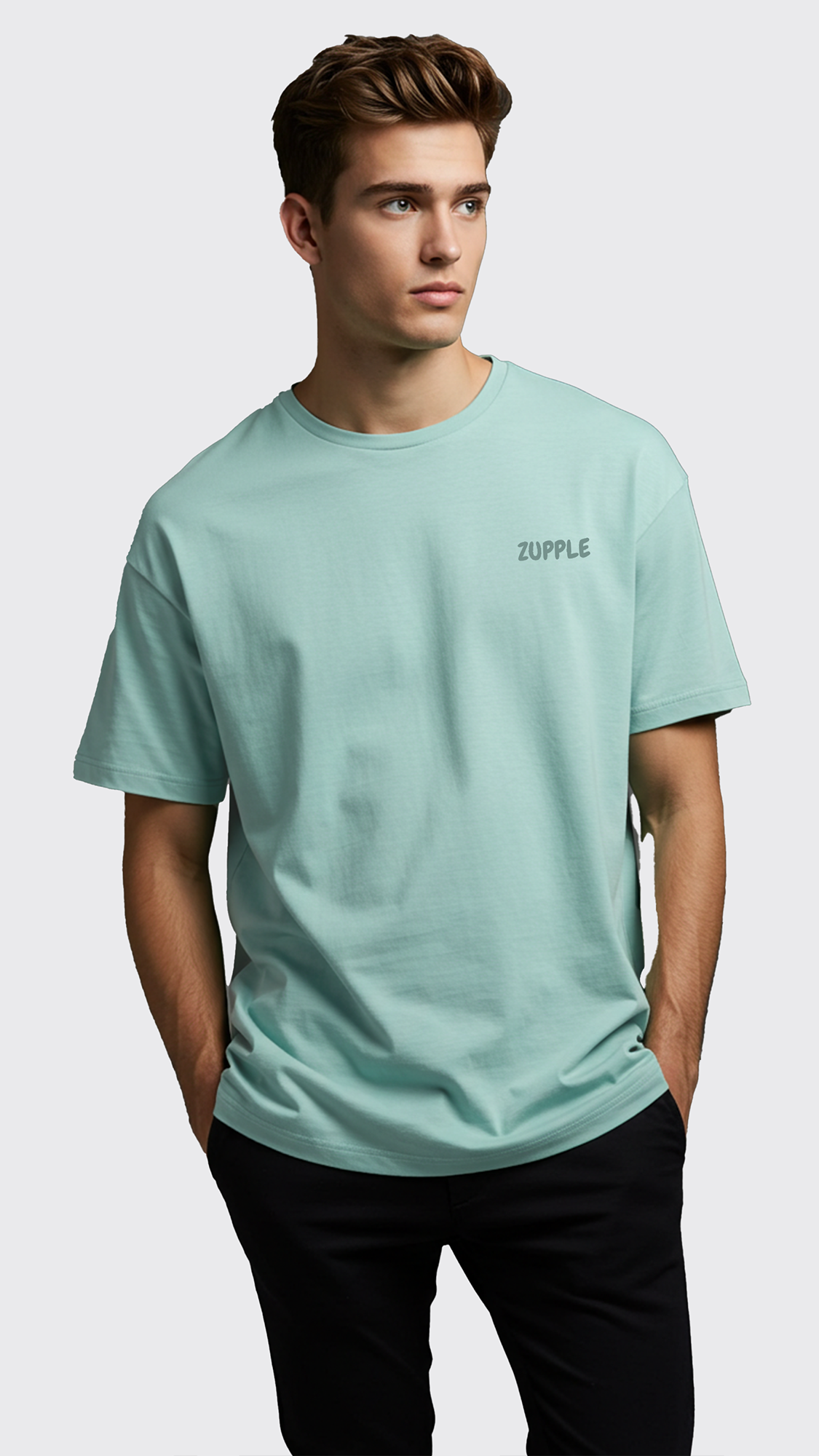 Zupple "Luxury" Lifestyle Oversized T-Shirt – Men’s