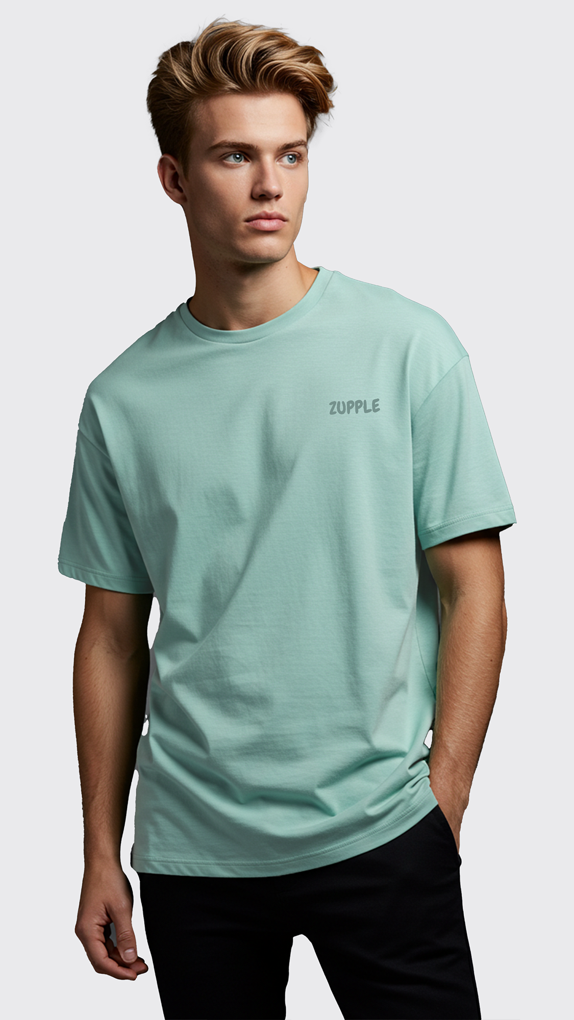 Zupple "Luxury" Lifestyle Oversized T-Shirt – Men’s