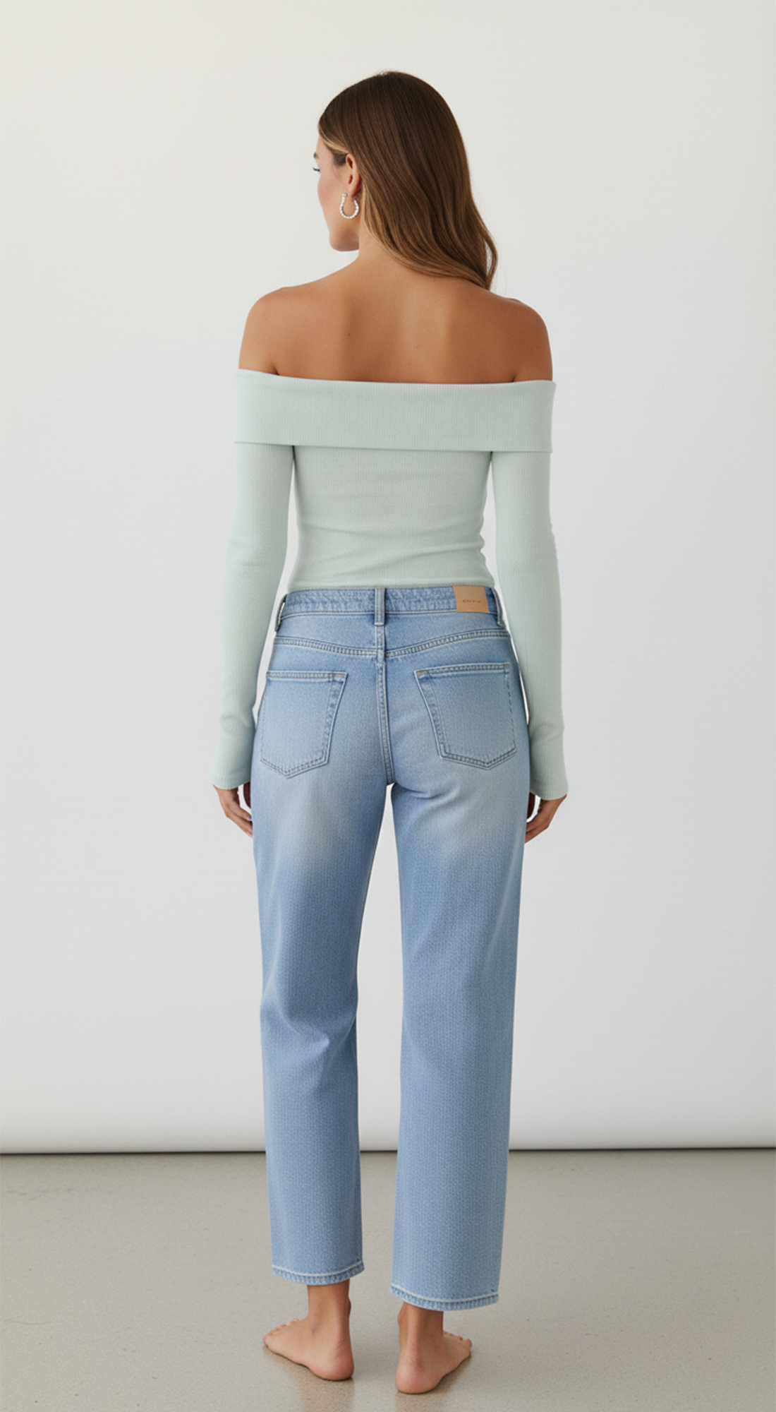 Off Shoulder Long Sleeve Top