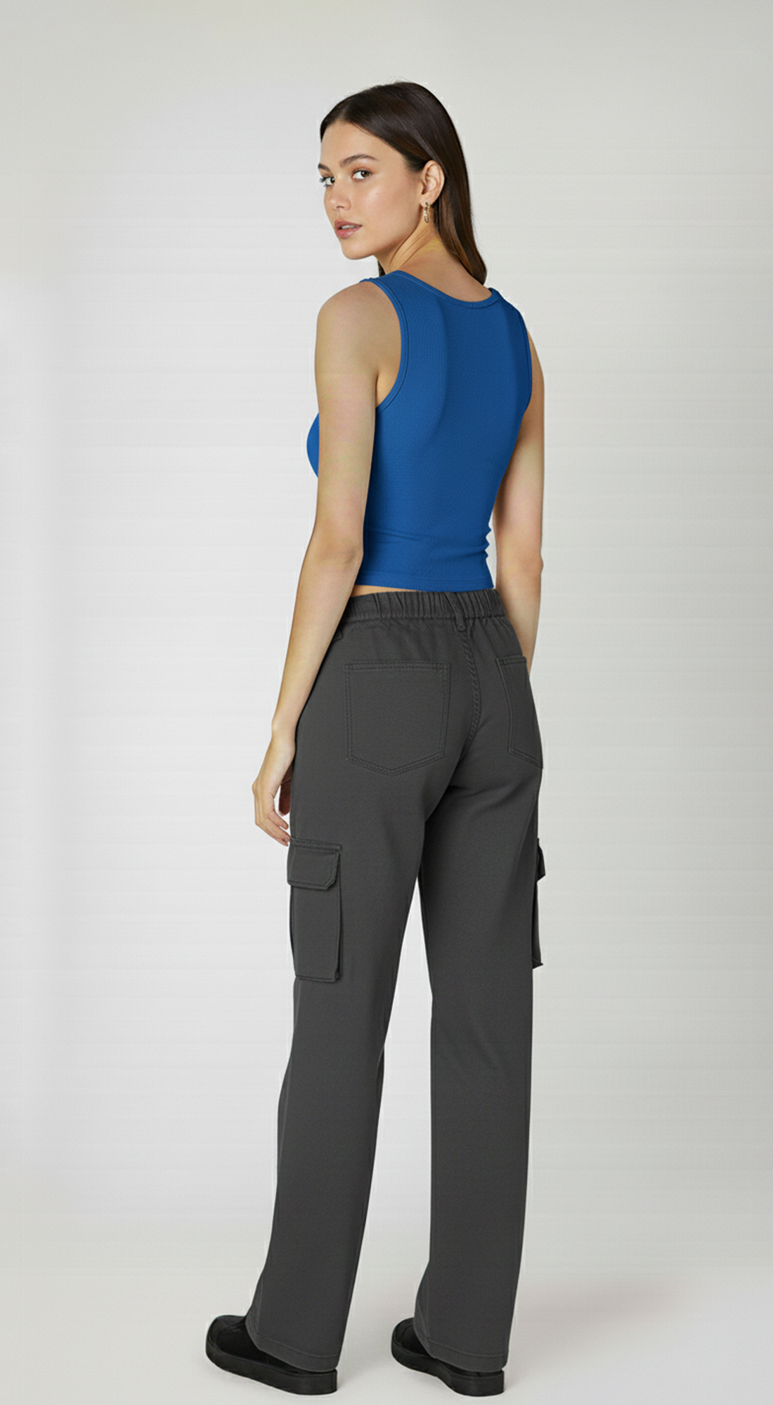 Clean Line Square Shirred Top