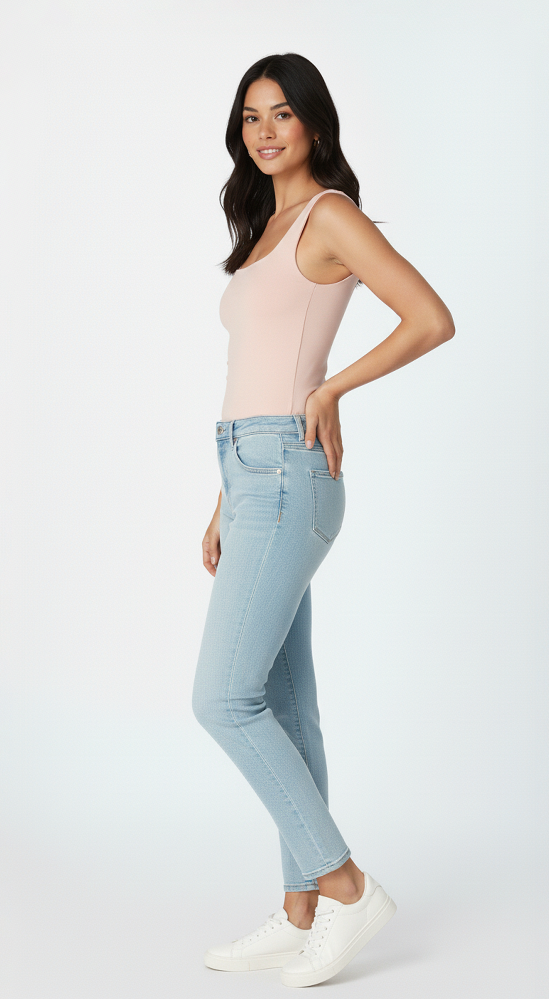 Clean Line Square Shirred Top