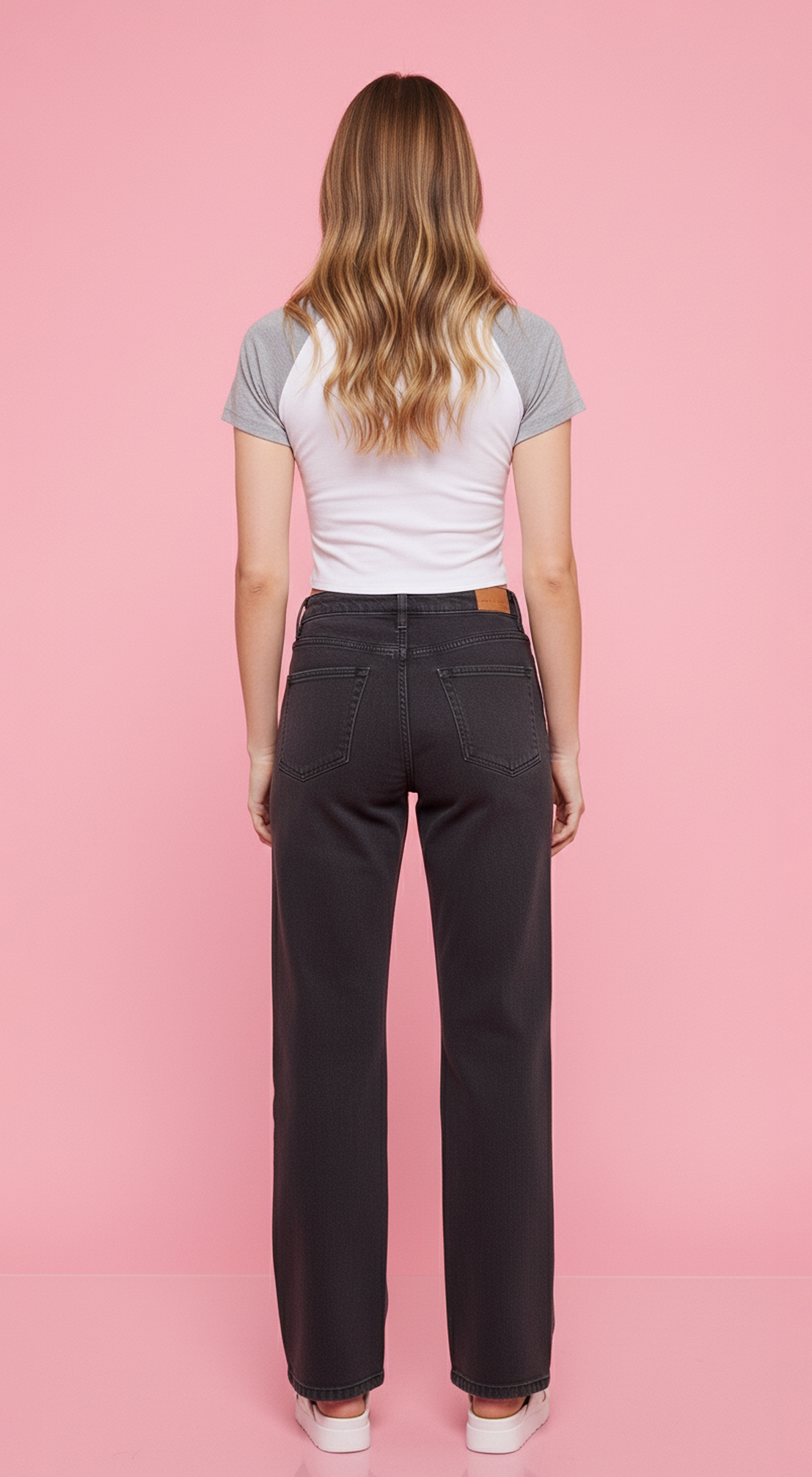 Short Sleeve Colorblocked Cropped Top Raglan