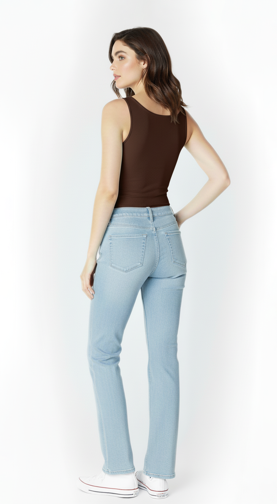 Clean Line Square Shirred Top