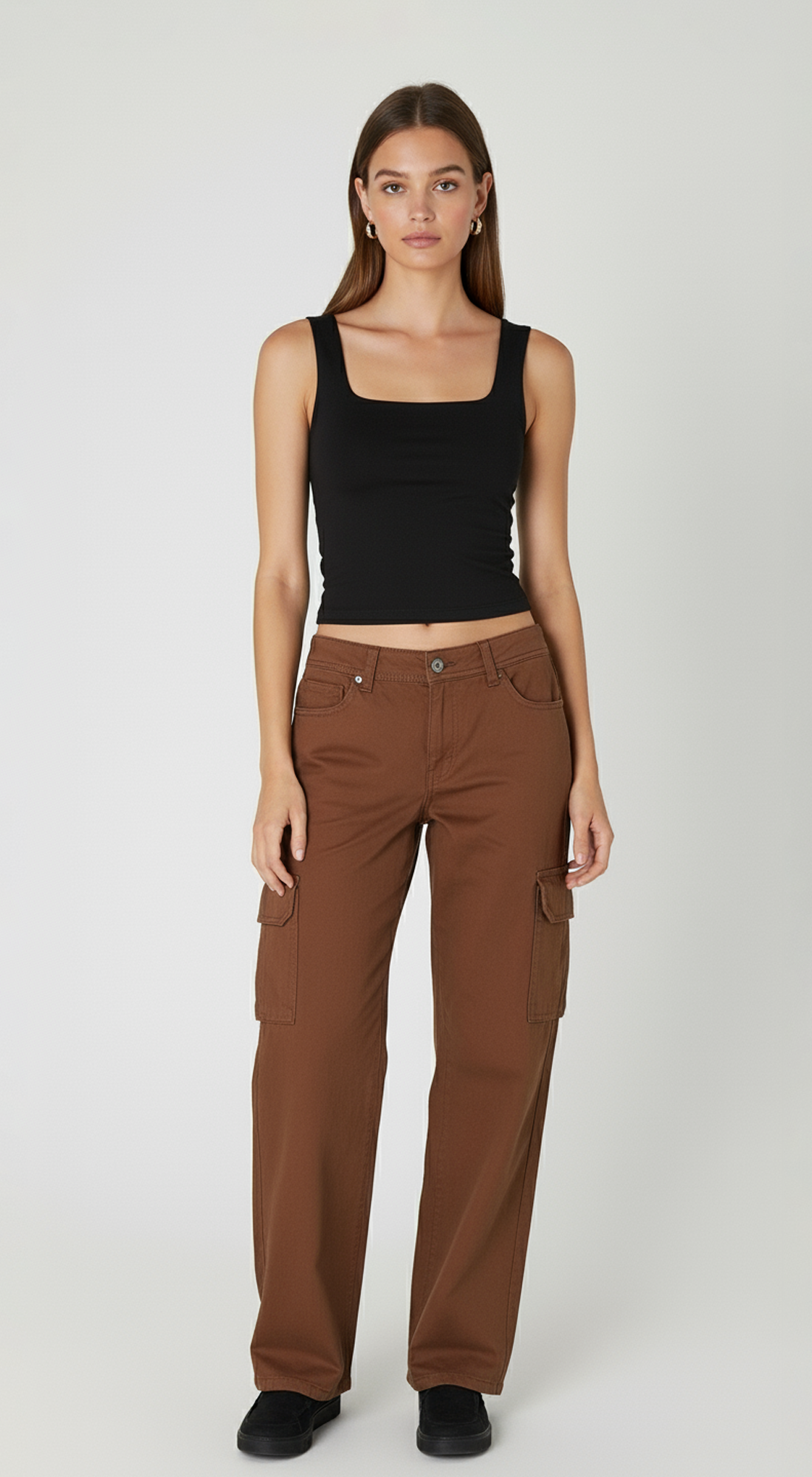 Clean Line Square Shirred Top