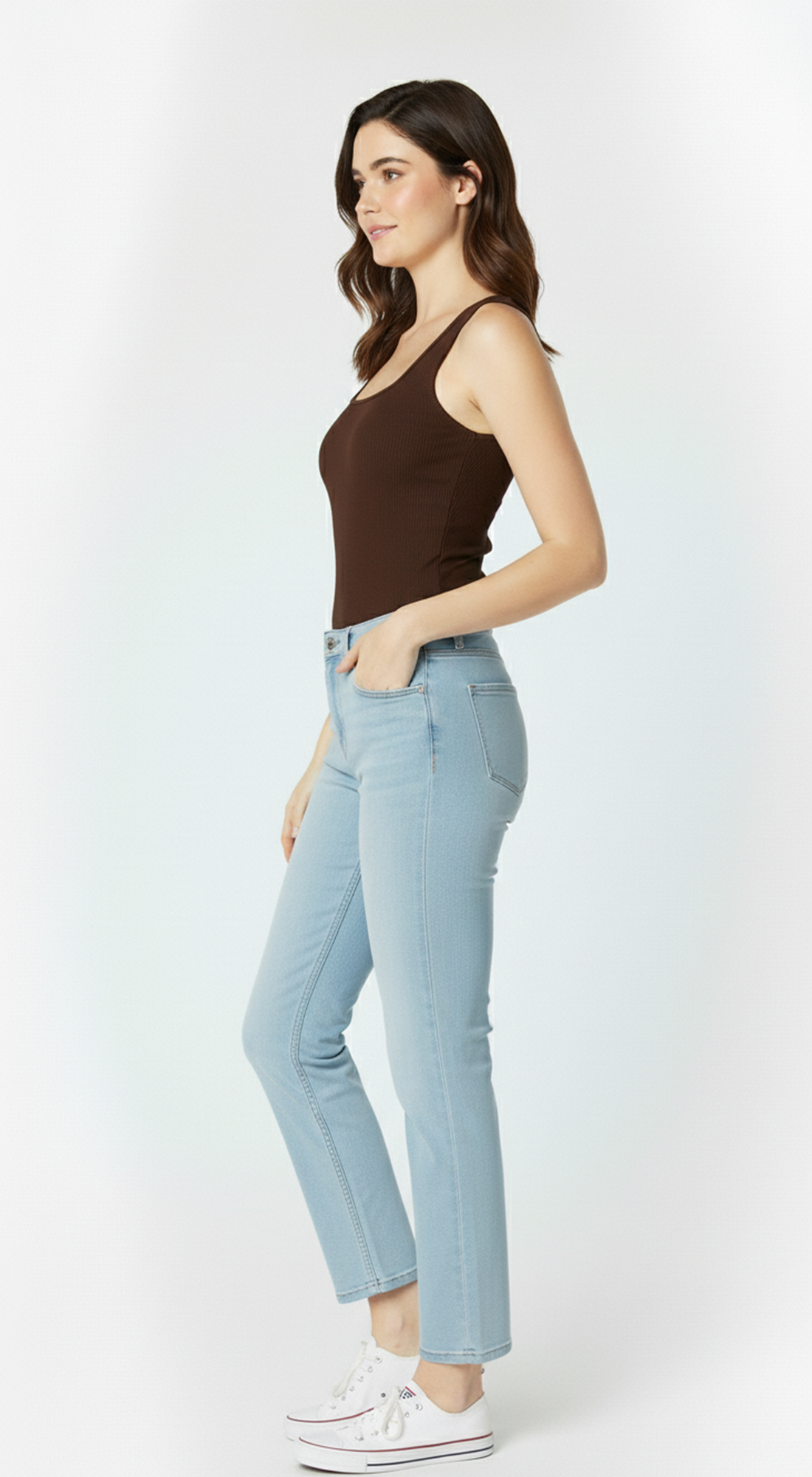 Clean Line Square Shirred Top