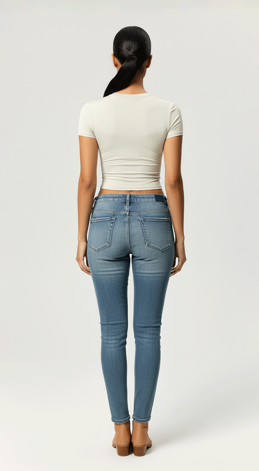 Slim Fit Round Neck Short Sleeved Solid Active Top