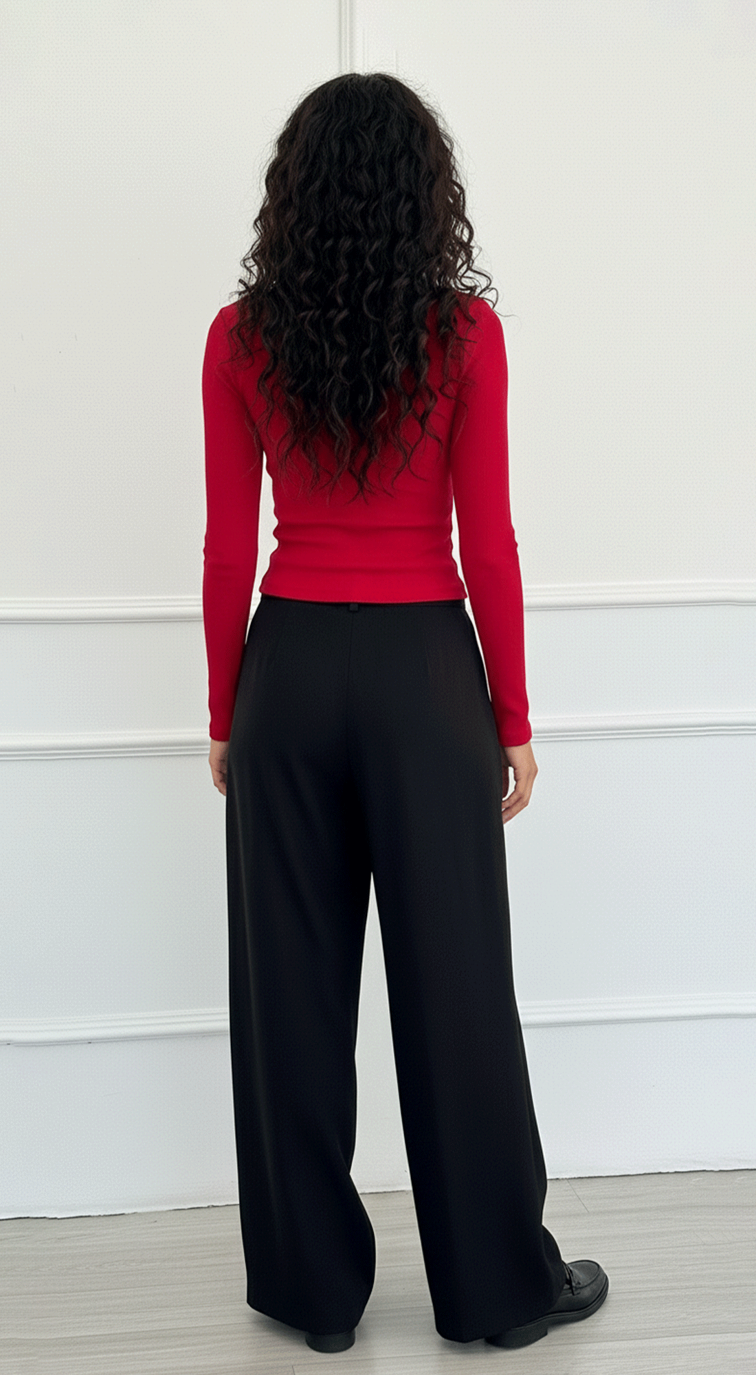 Lace Patchwork U-neck Top