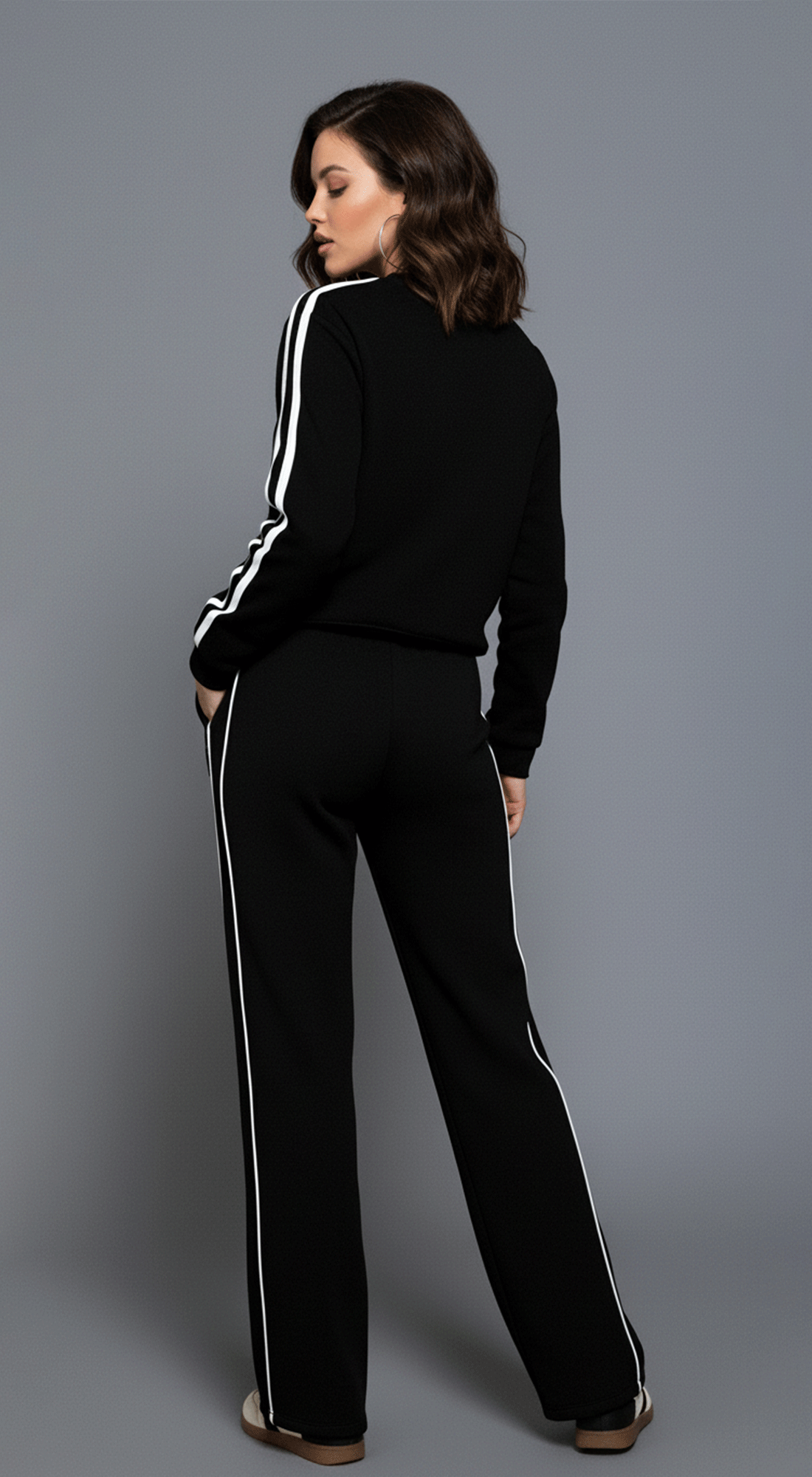 Lined Long Slv Printed Sweatshirt