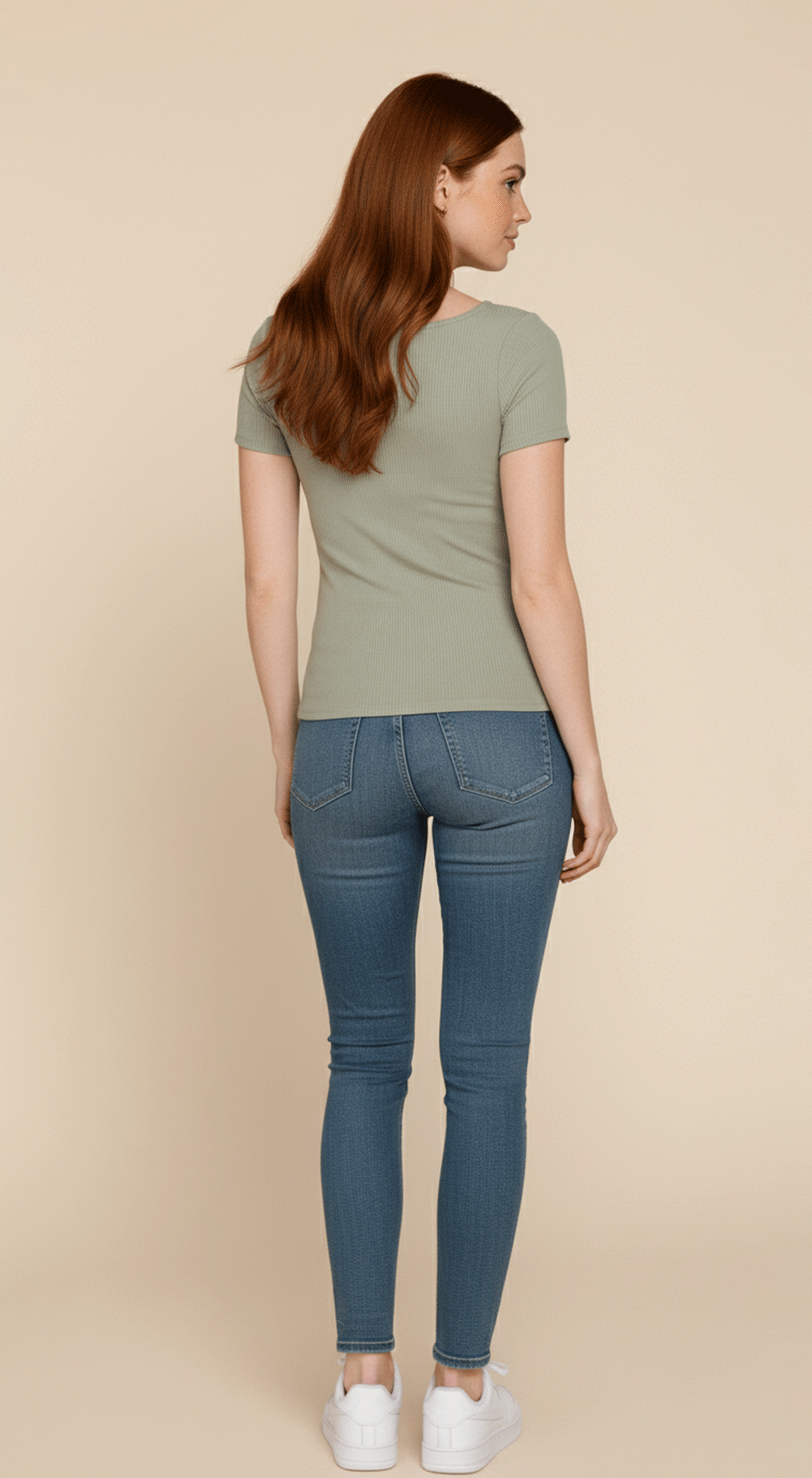 Short Slv Square Neck Double Layer Rib Knit Top