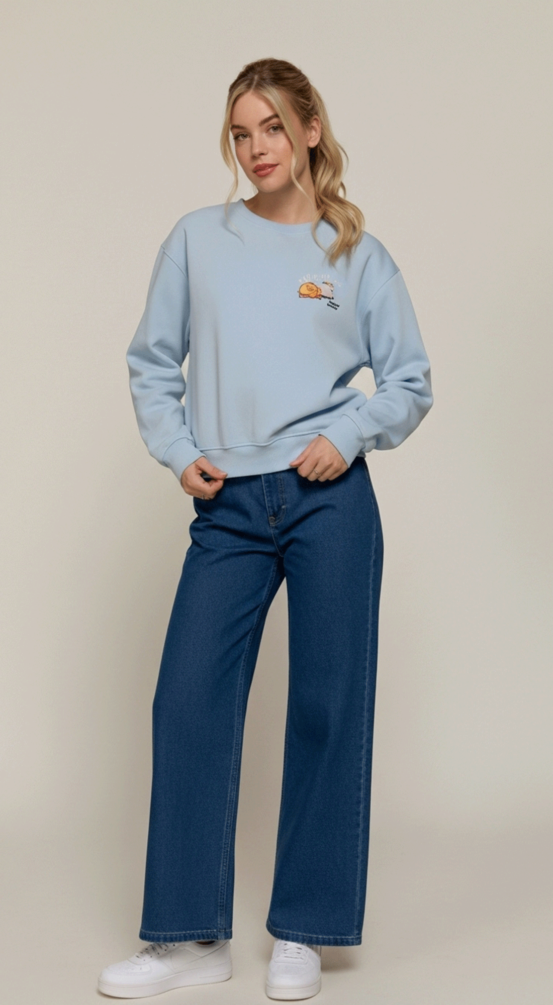 Print Inner Fleece Sweatshirt