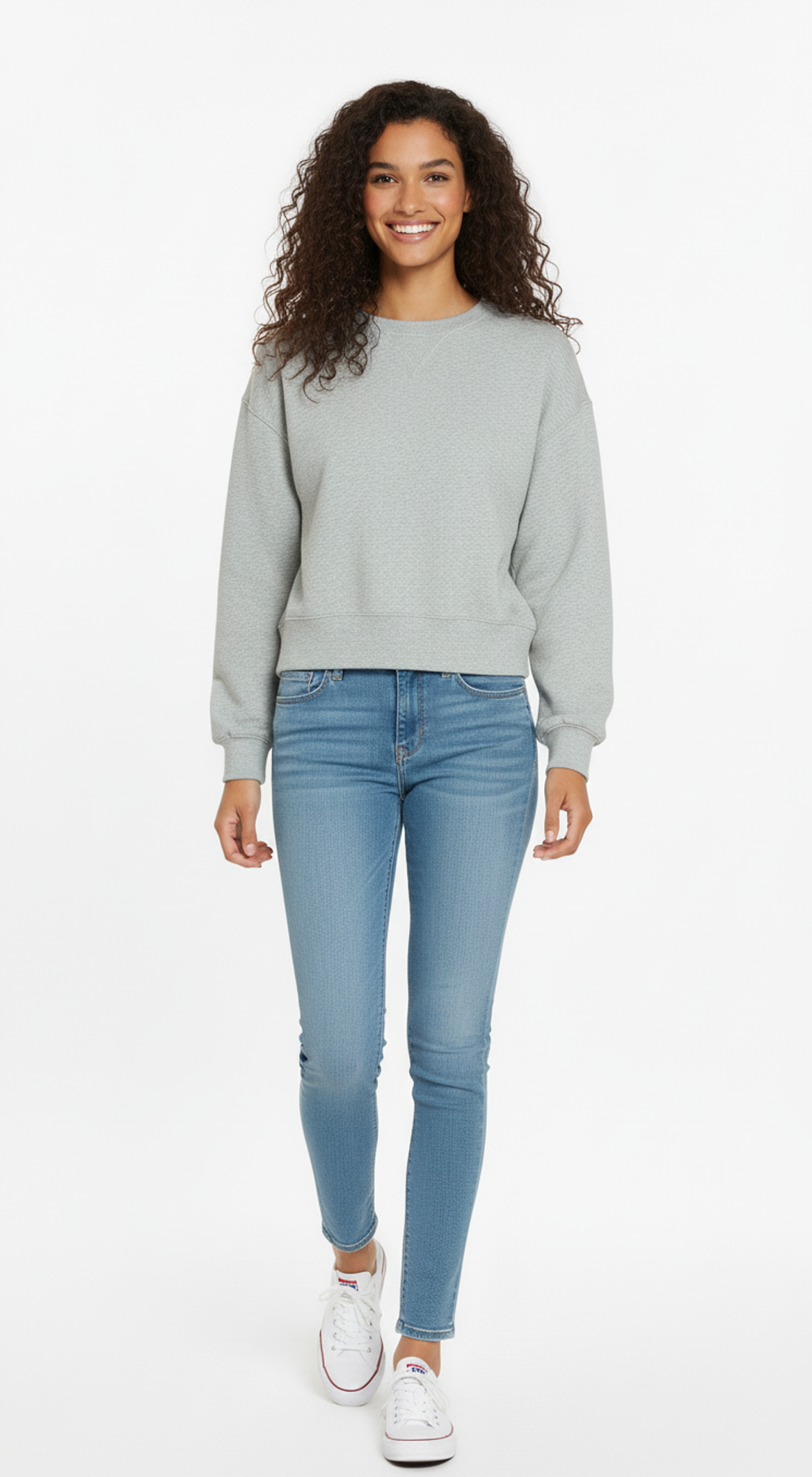 Fleece Crew Neck Cropped Pullover Sweatshirts