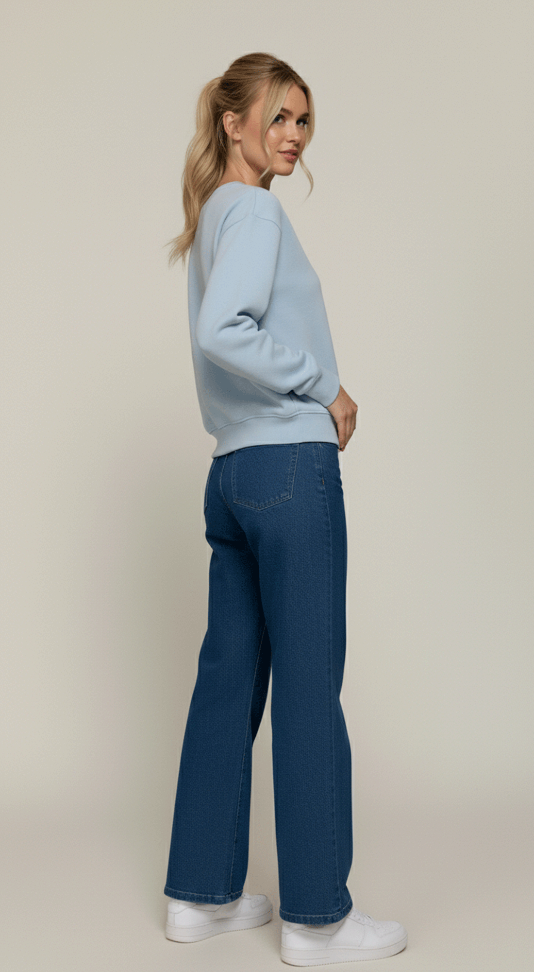 Print Inner Fleece Sweatshirt