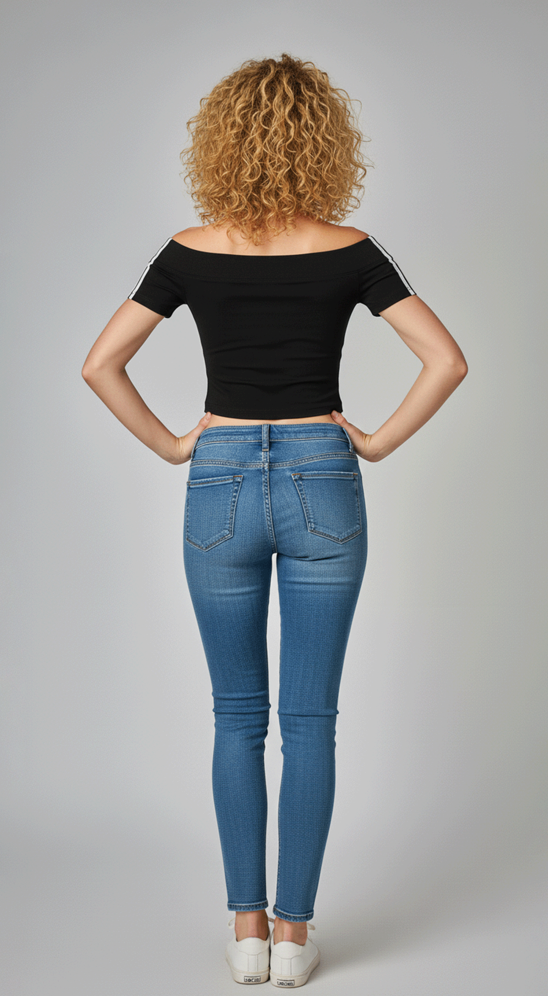 Off The Shoulder Graphic Crop Tee Top