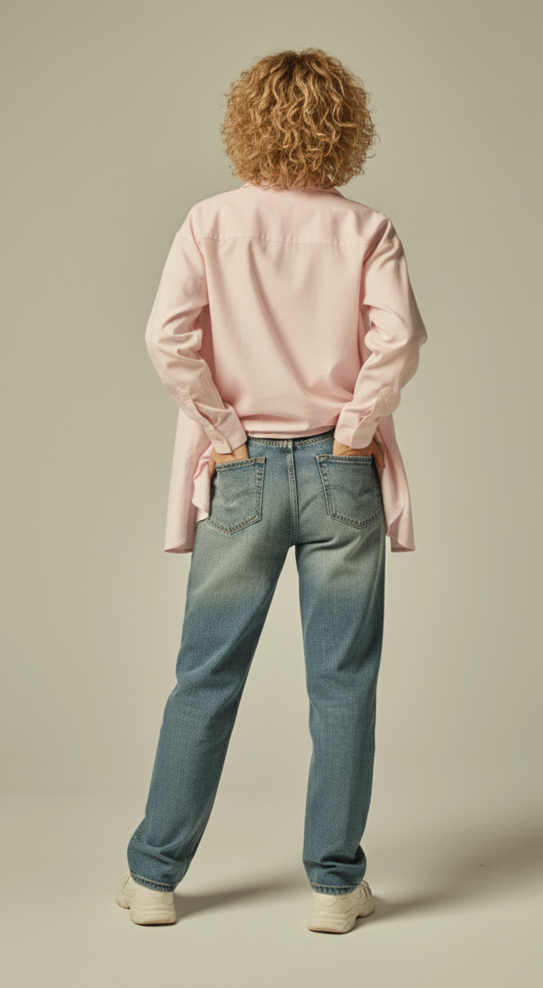Cotton Blend Poplin Oversized Button-up Shirt
