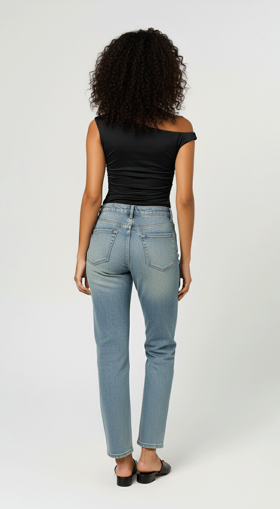 Edgy Elegance Asymmetrical Top