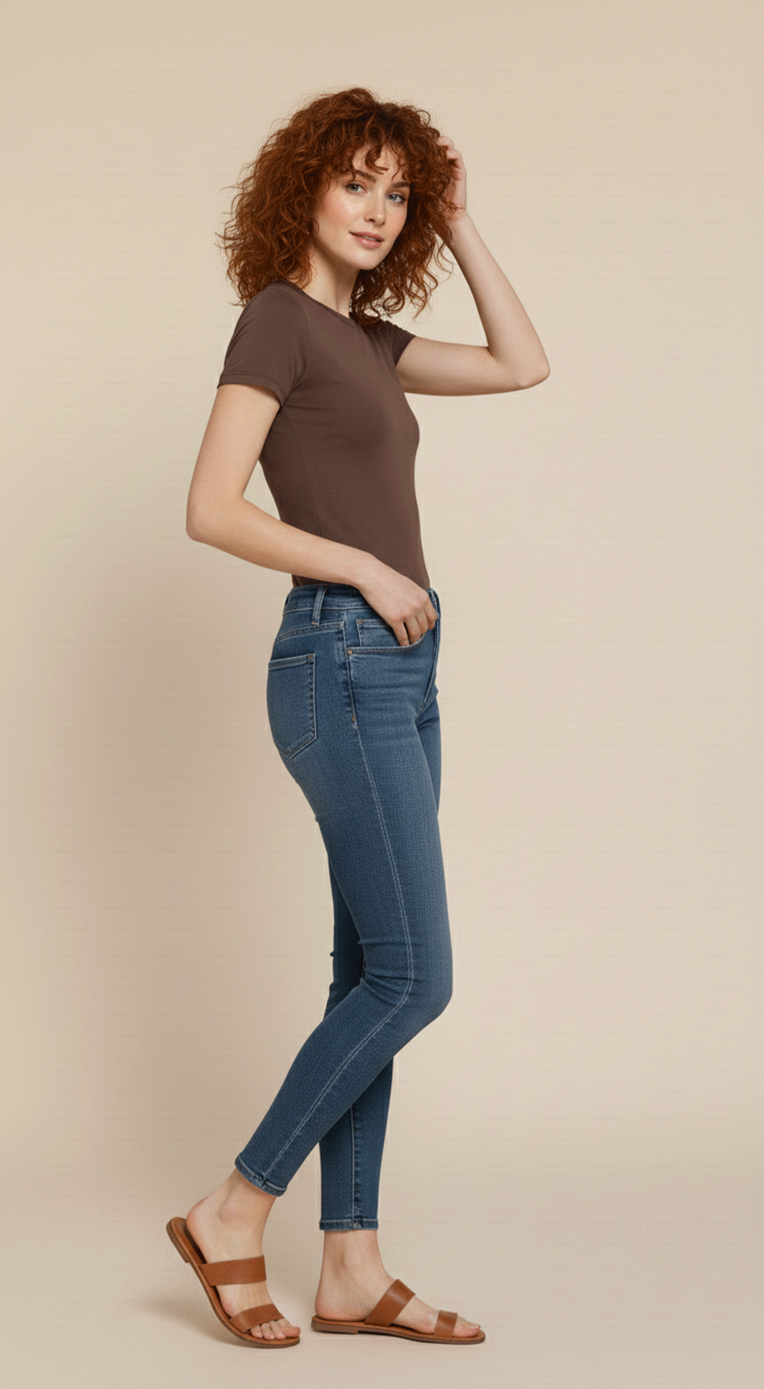 Short Sleeve V-Neck Crop Top