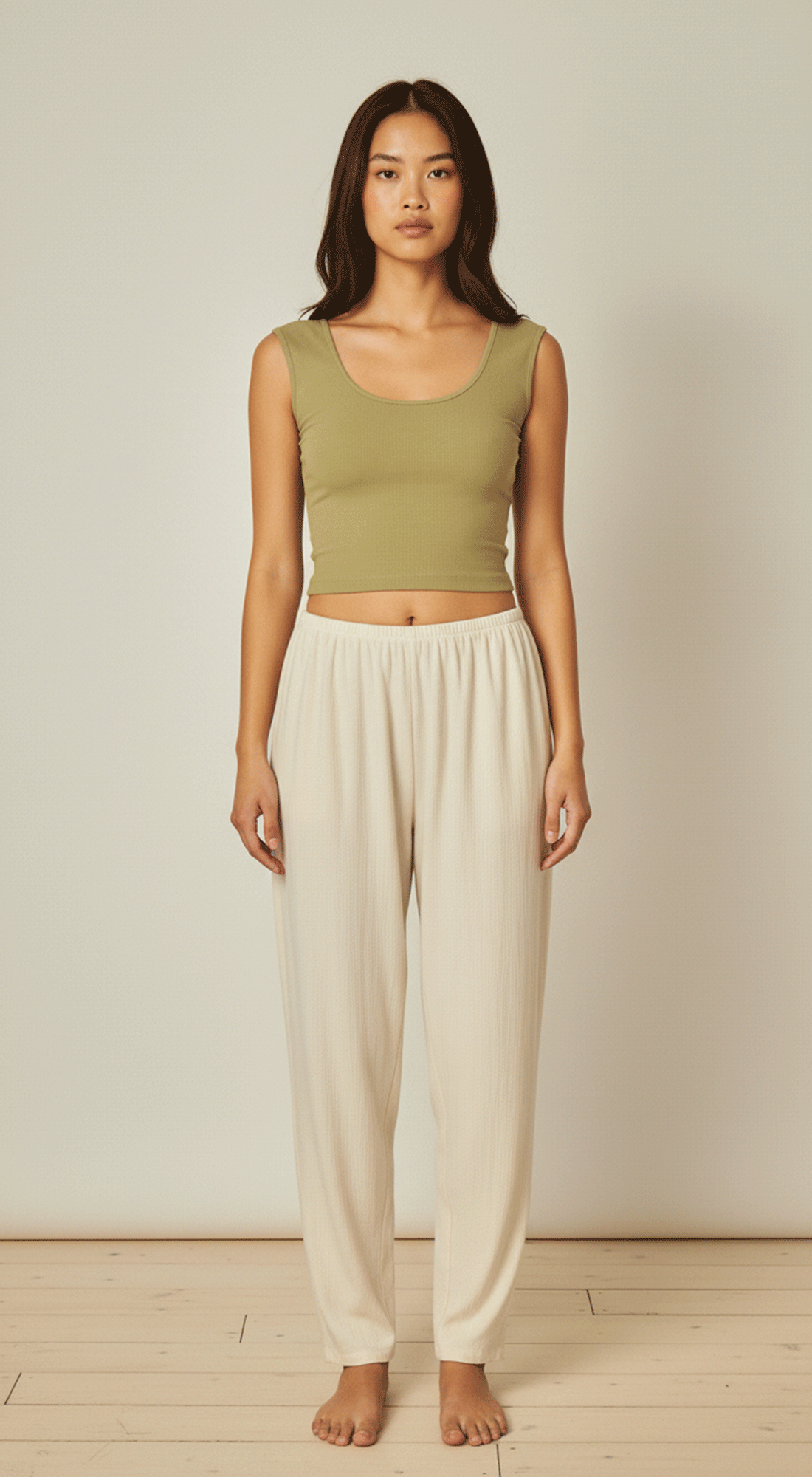 Seamless Deep Scoop Back Tank Top