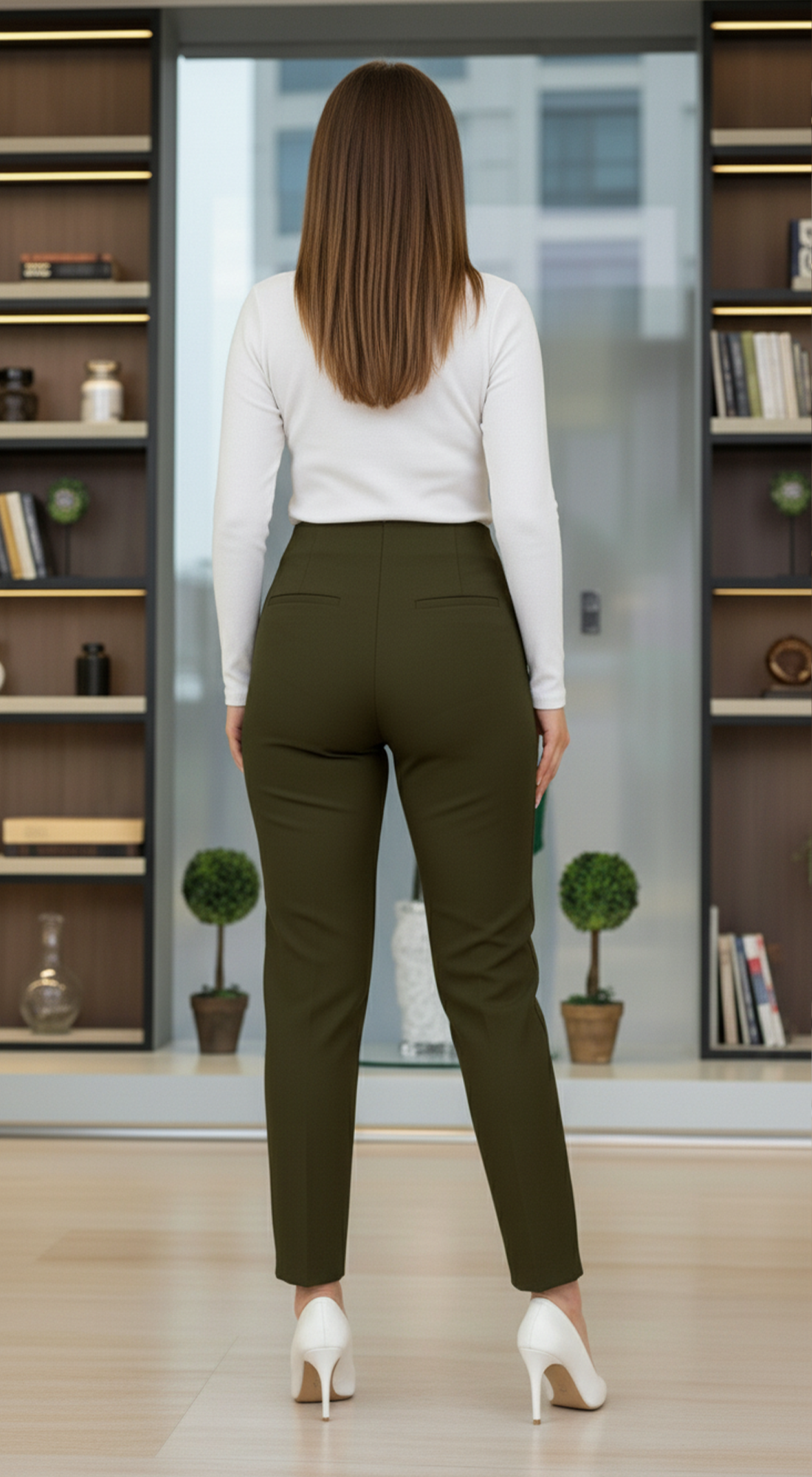 High Waist Tapered Pants