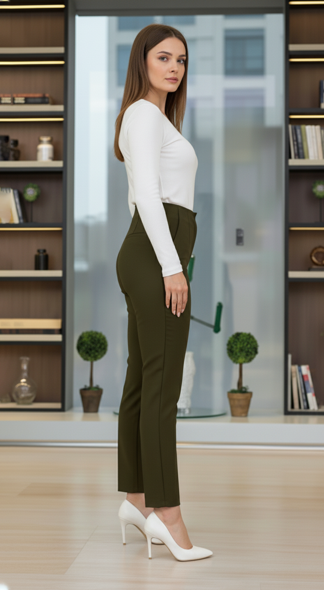 High Waist Tapered Pants