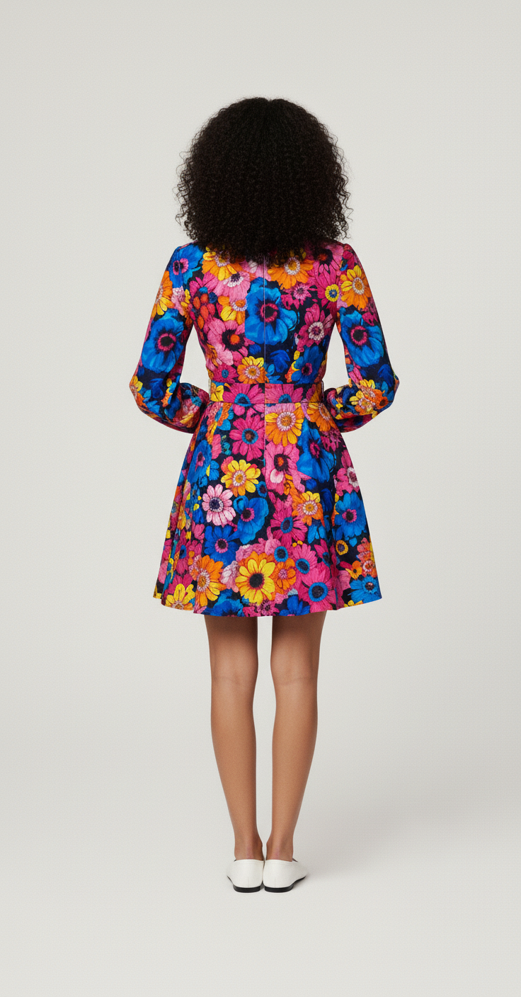 Floral Print Mini Dress