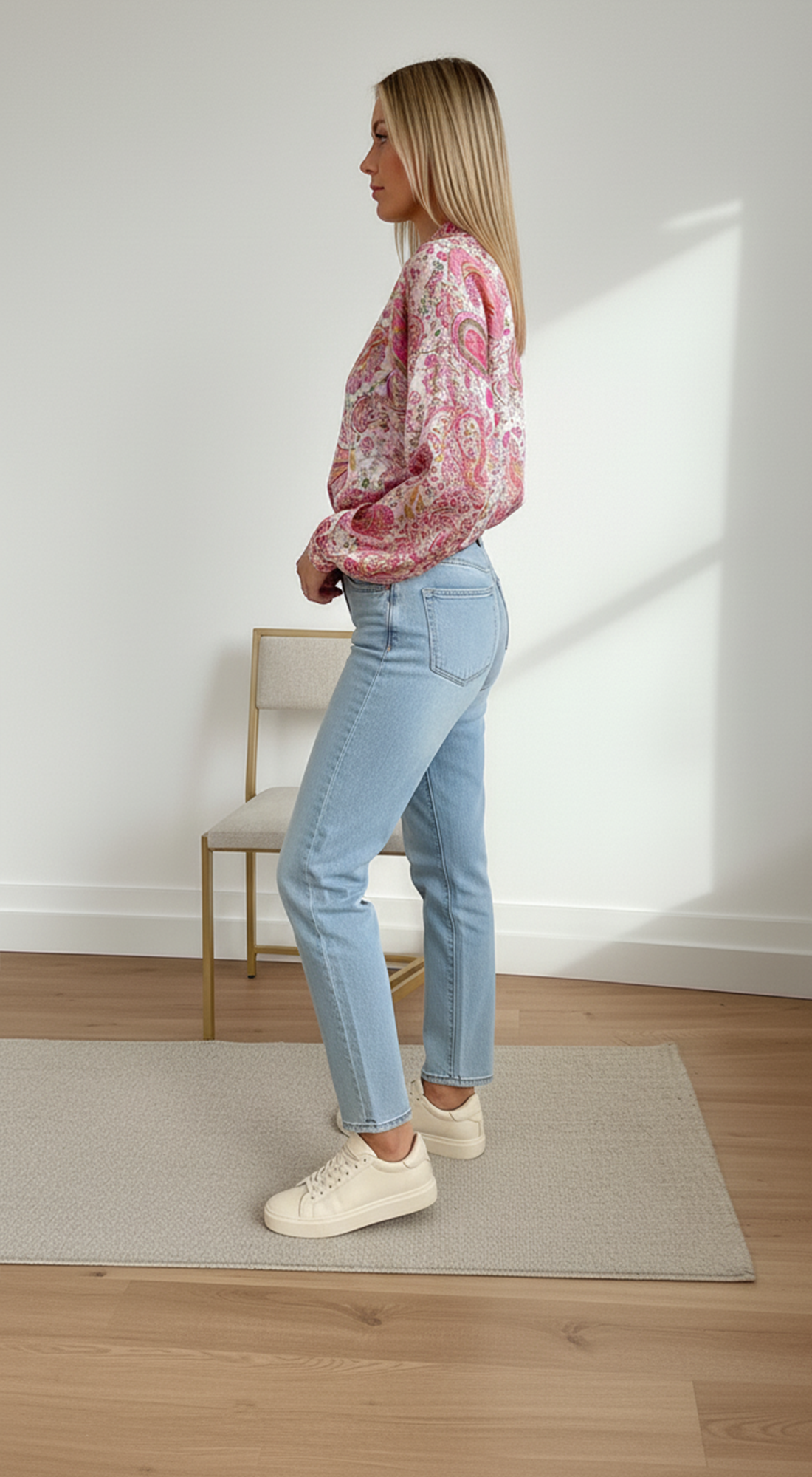 Paisley Print Button-Up Shirt
