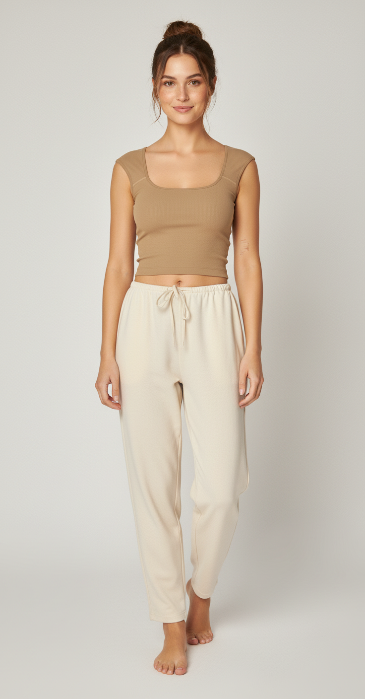 Seamless Deep Scoop Back Tank Top