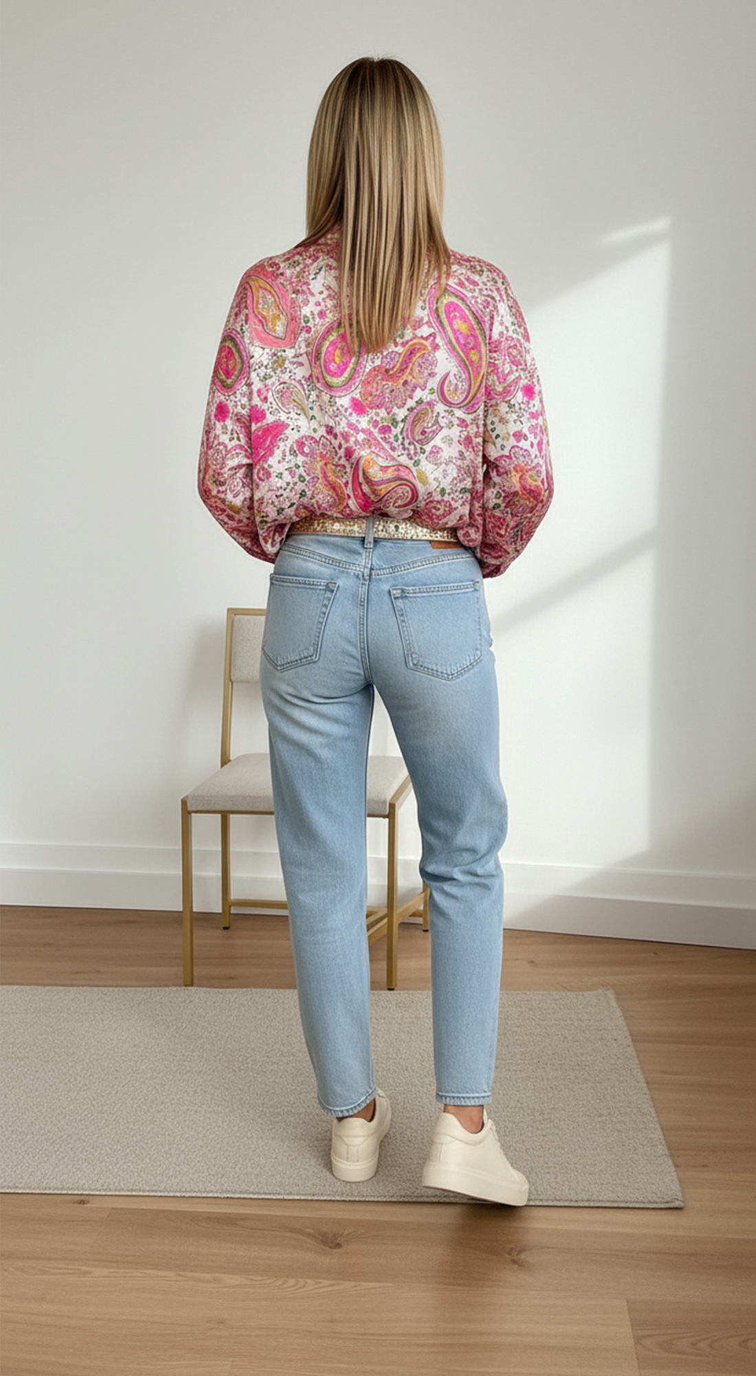Paisley Print Button-Up Shirt