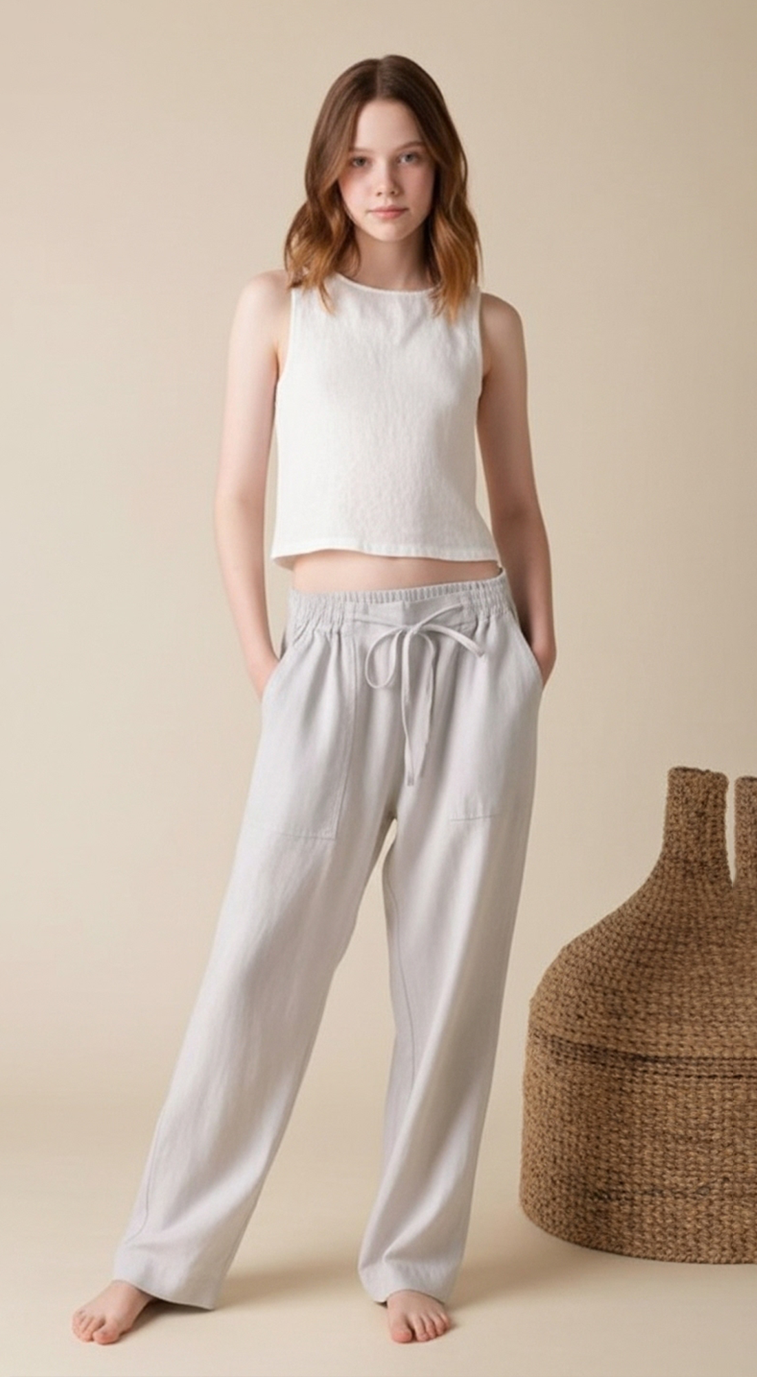 Relaxed Fit Casual Trousers
