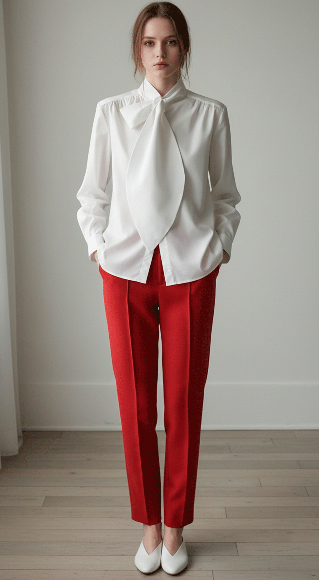 Avant Garde Scarf-Neck Shirt