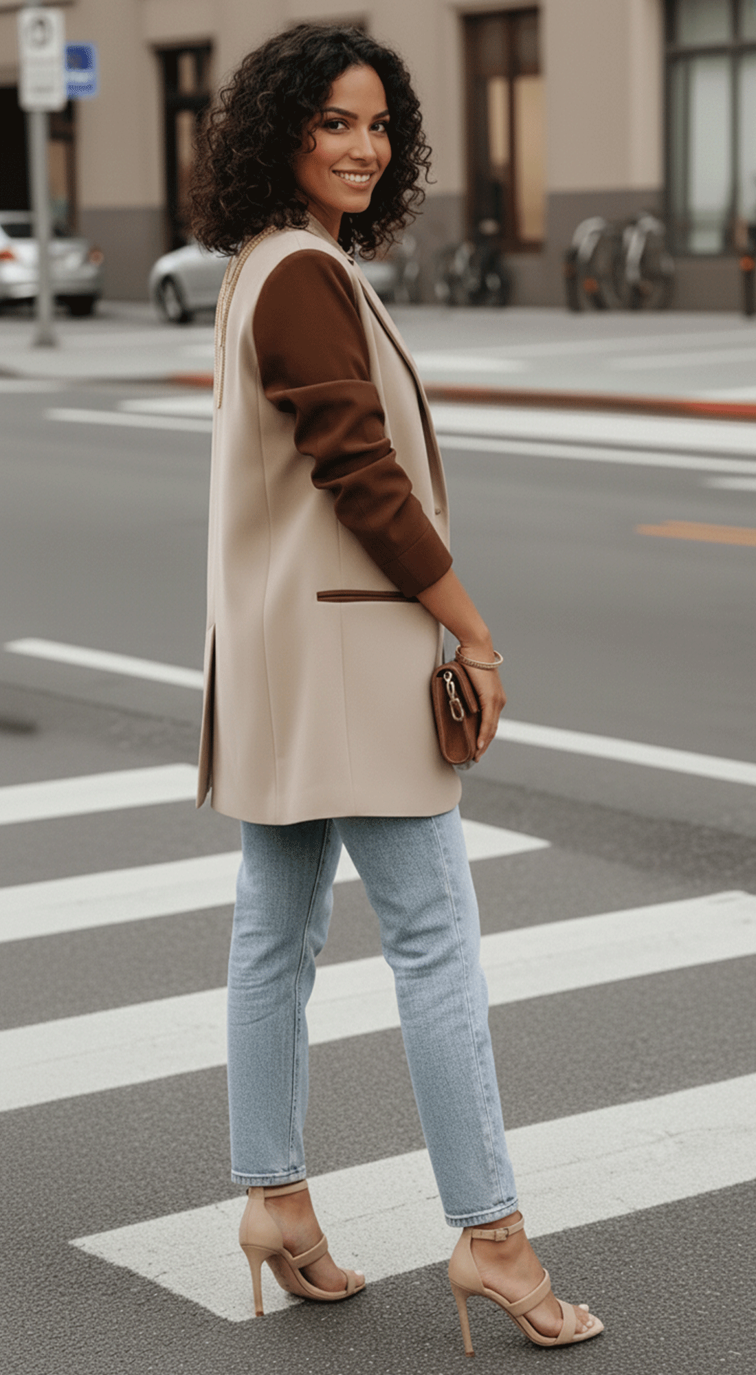 Tricolor Statement Blazer